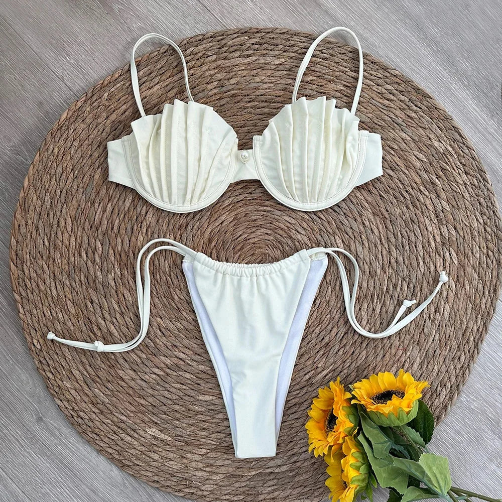 Thong Bikinis Set