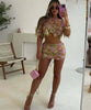 Luxury Embroidery Sequined 2pcs Sets