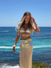 Colorful Flower Knitted Skirt Sets
