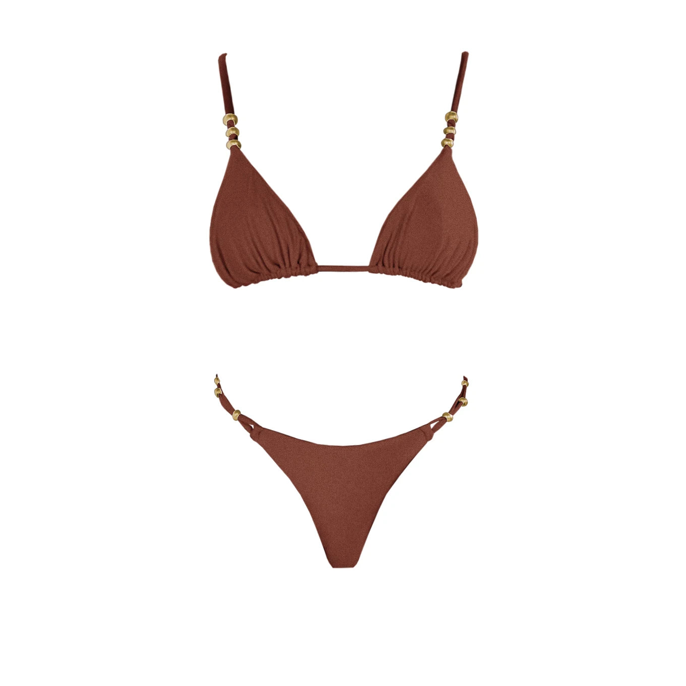 Bandeau 3Pcs Biquini Sexy Bikini Women Swimsuit Push Up Swimwear Female Strappy Bathing Suits Green Bodysuit Beachwear Swim Suit