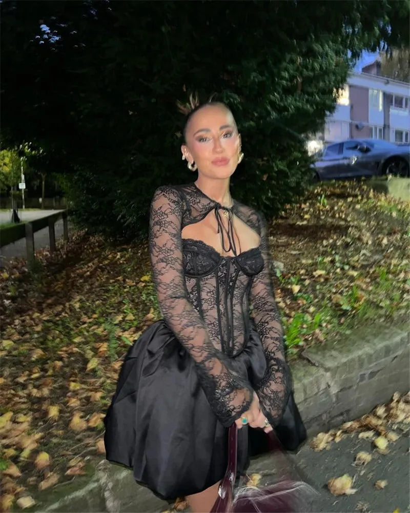 Puffball Sexy Mini Dress