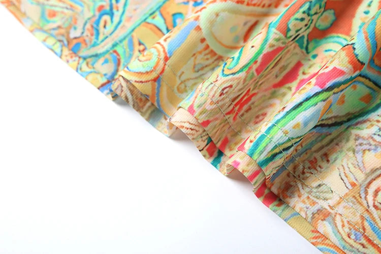 Flowers Low-Neck Sleeveless dress