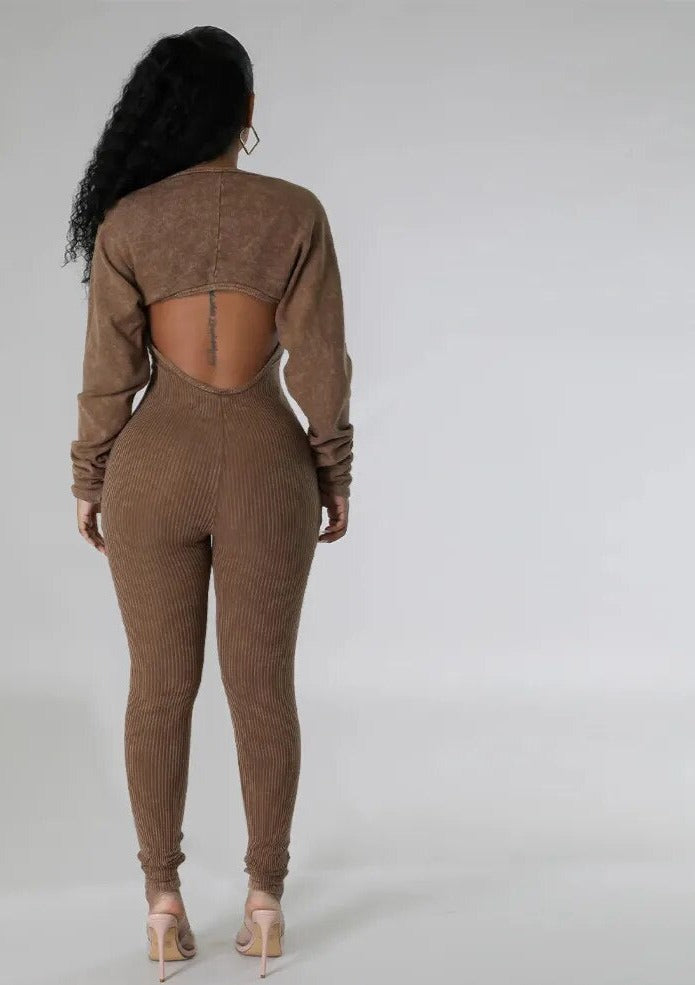 Stretch Knitted Pantsuit