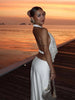 2-Piece Set Swing Collar Arabesques Backless