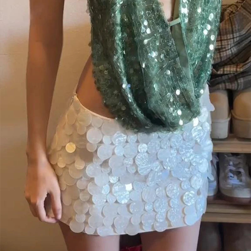 Sexy Sequined Mini Skirts