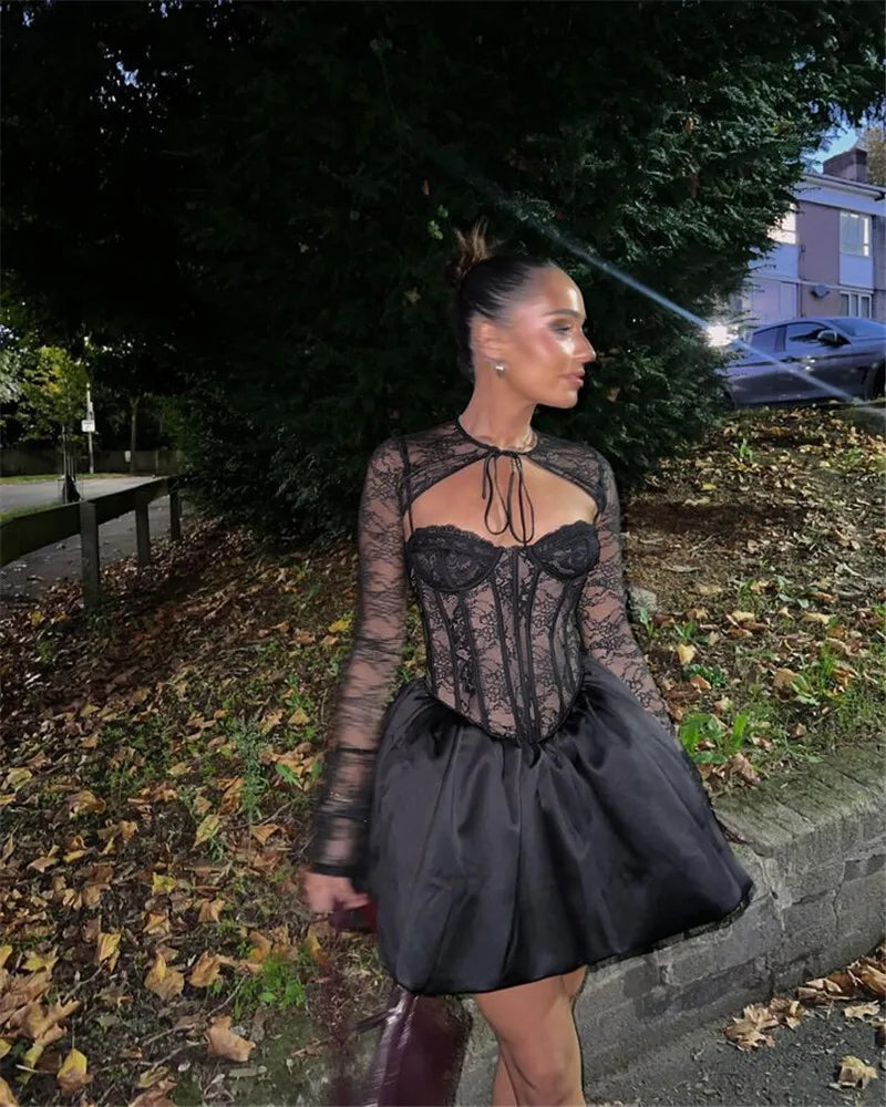 Puffball Sexy Mini Dress