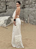 2-Piece Set Swing Collar Arabesques Backless