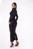 Hollow Out Long Sleeve Sexy Maxi Dress