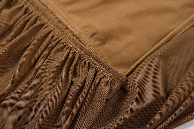 Ruched Halter Sleeveless Irregular dress