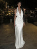 2-Piece Set Swing Collar Arabesques Backless