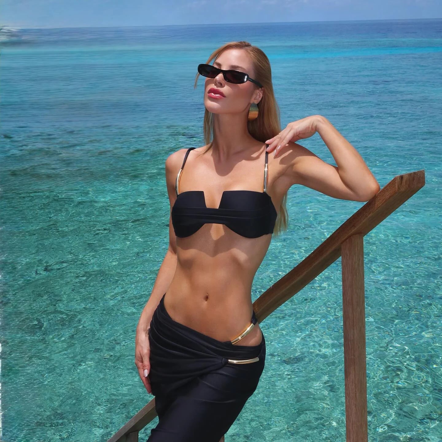 3Pcs Push Up Bikini 2026 New Swimsuit Women Sexy Swimwear Female Bandeau Biquini Solid Black Bathingsuit Swimming Suit Beachwear