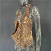 Glitter Deep V Neck Sexy Tank Tops