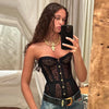 Sexy Solid Corset Elegant Sleeveless