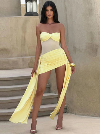 Off-shoulder Strapless Sexy Mini Dress