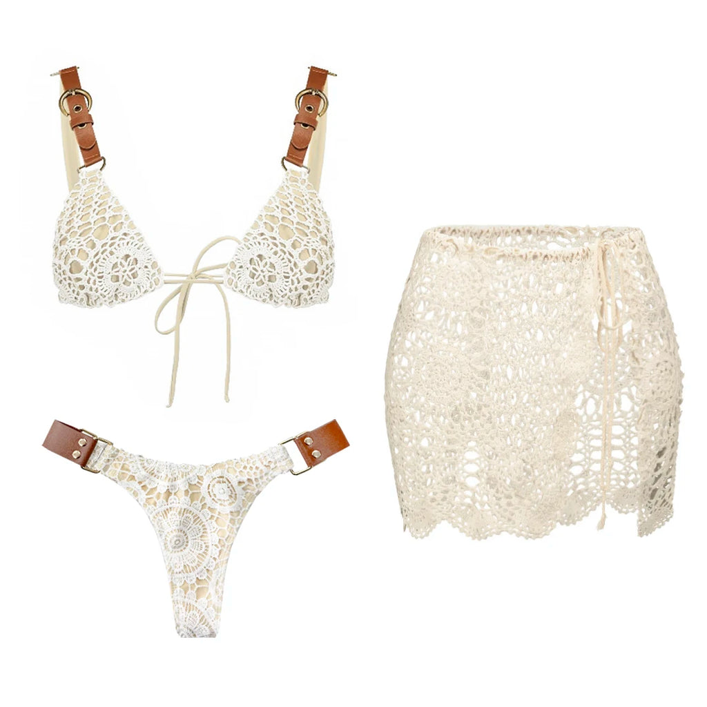 Crochet Bikini Set Swimwear
