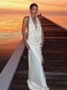 2-Piece Set Swing Collar Arabesques Backless