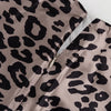 Satin Leopard Print Long Skirt