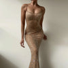 Sequin Glitter Maxi Dress