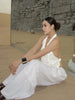 2-Piece Set Swing Collar Arabesques Backless