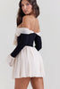 Slash Neck Strapless dress