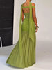 Off-shoulder Backless Maxi Dress
