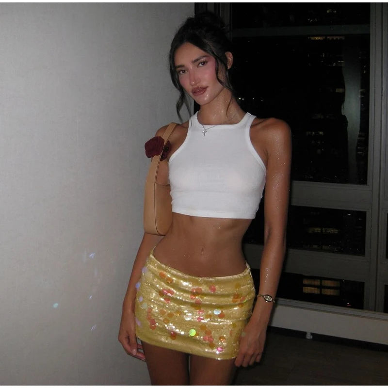 Sexy Sequined Mini Skirts