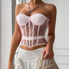 Sexy Solid Corset Elegant Sleeveless