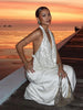 2-Piece Set Swing Collar Arabesques Backless