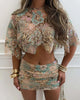 Luxury Embroidery Sequined 2pcs Sets
