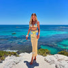 Colorful Flower Knitted Skirt Sets