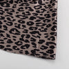 Satin Leopard Print Long Skirt