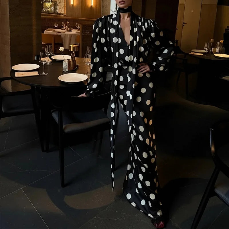 Elegant Prom Dress With Scarf Sexy V Neck Full Sleeves Long Party Gown Formal Wedding Guest Birthday Evening Robe