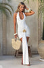 Flower Draped Ruched Sexy Mini Dress