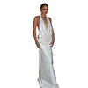 2-Piece Set Swing Collar Arabesques Backless