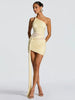 Mesh Patchwork Backless Ribbon Mini Bodycon dress