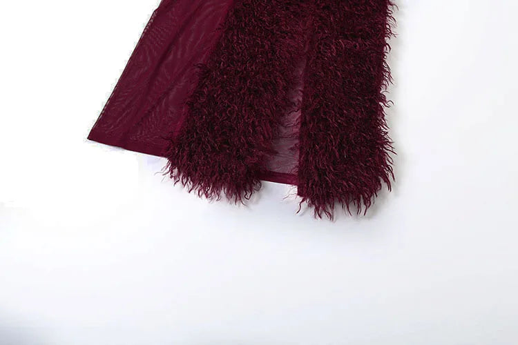 Turtleneck Full Sleeve set High Splits Skirts