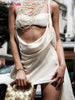 Weird Puss Irregular Sexy Dress Women Pleats Single Shoulder Sleeveless Backless Tassel Trend Prom Party Clubwear Mini Bodycon