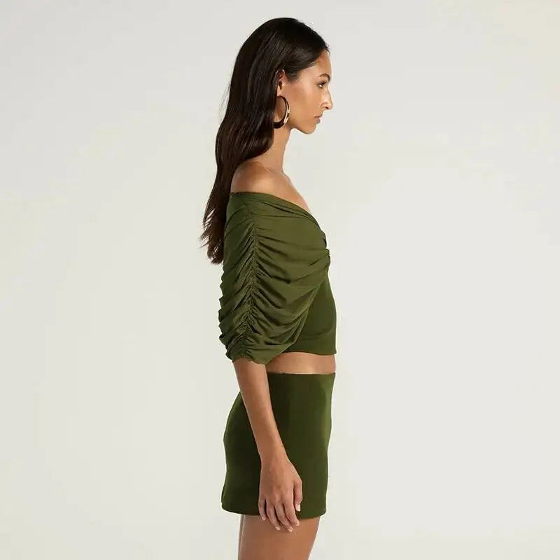 Backless Skirt Two Pieces Sets