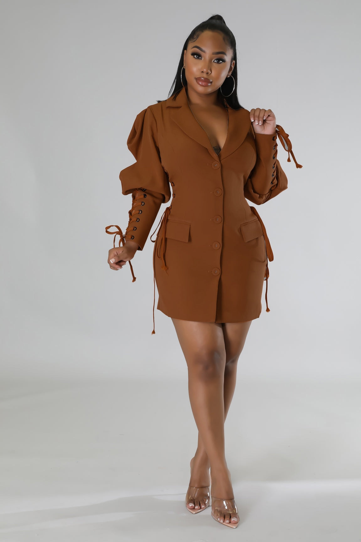 Mini Dress with Lace up