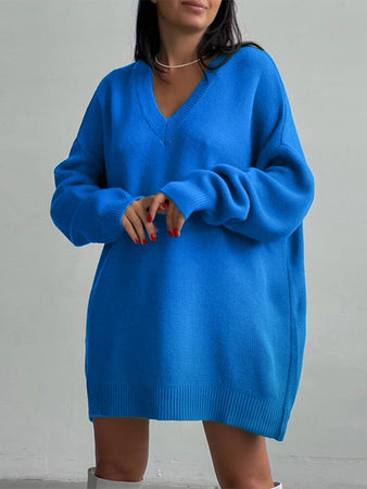 V-neck Sweater Oversize