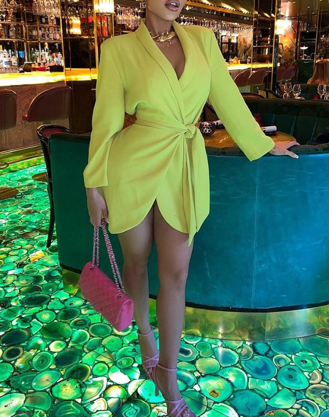 Closure Office Lady Dress