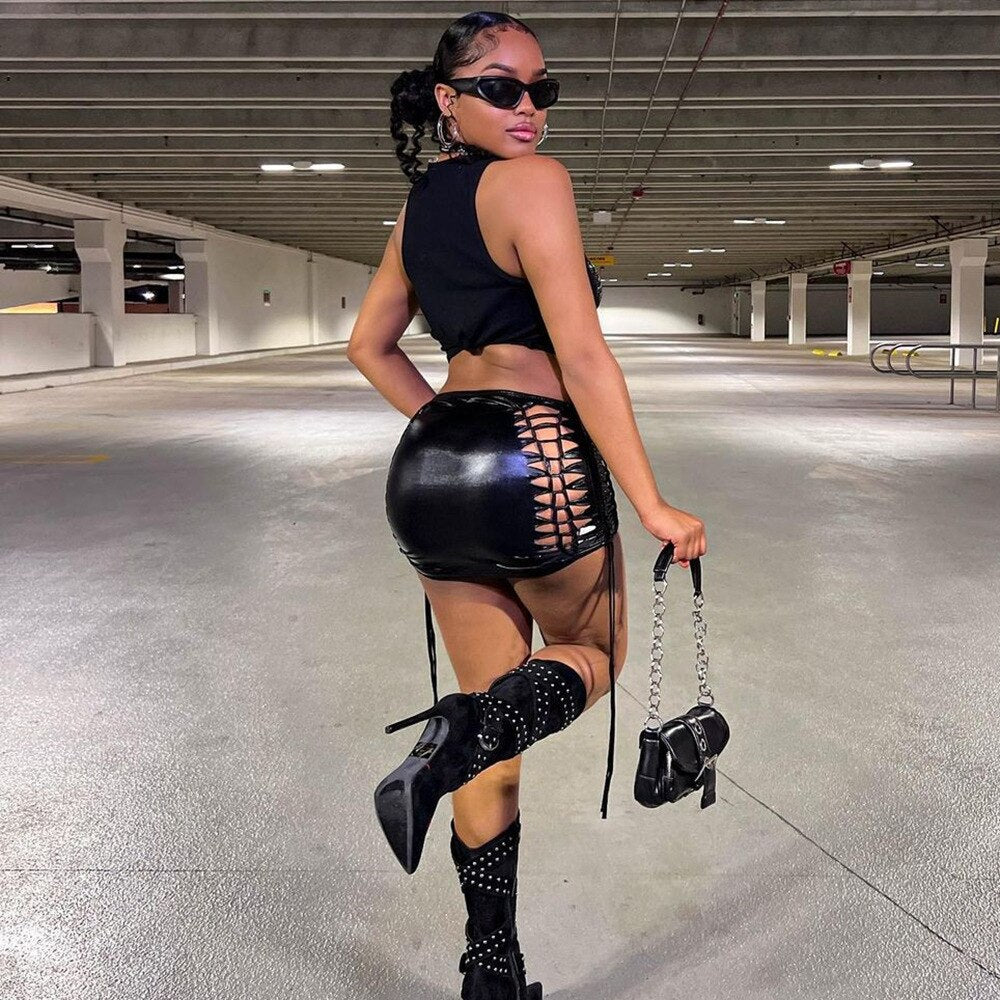 High-Waisted Casual skirt