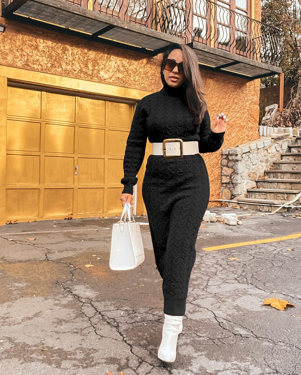 Turtleneck Bodycone Dress