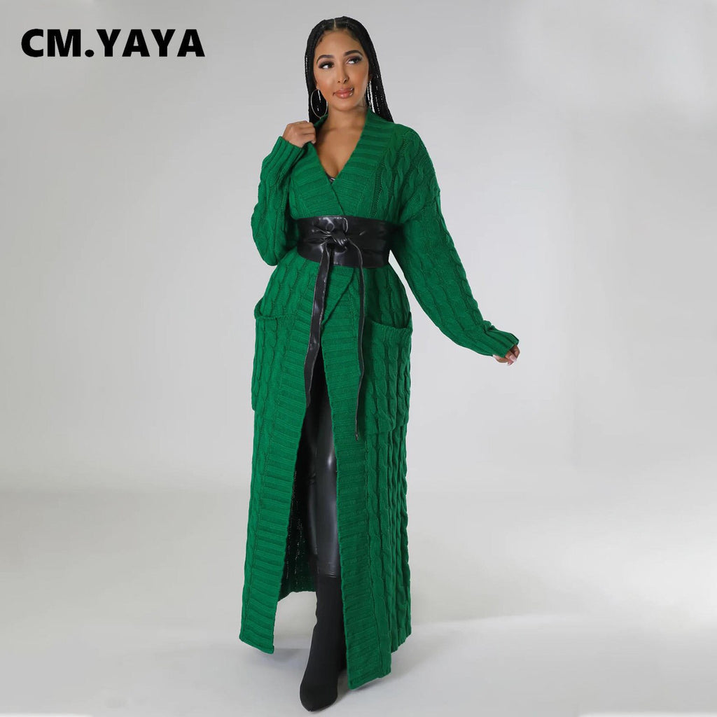 Long Open Stitch Cardigan