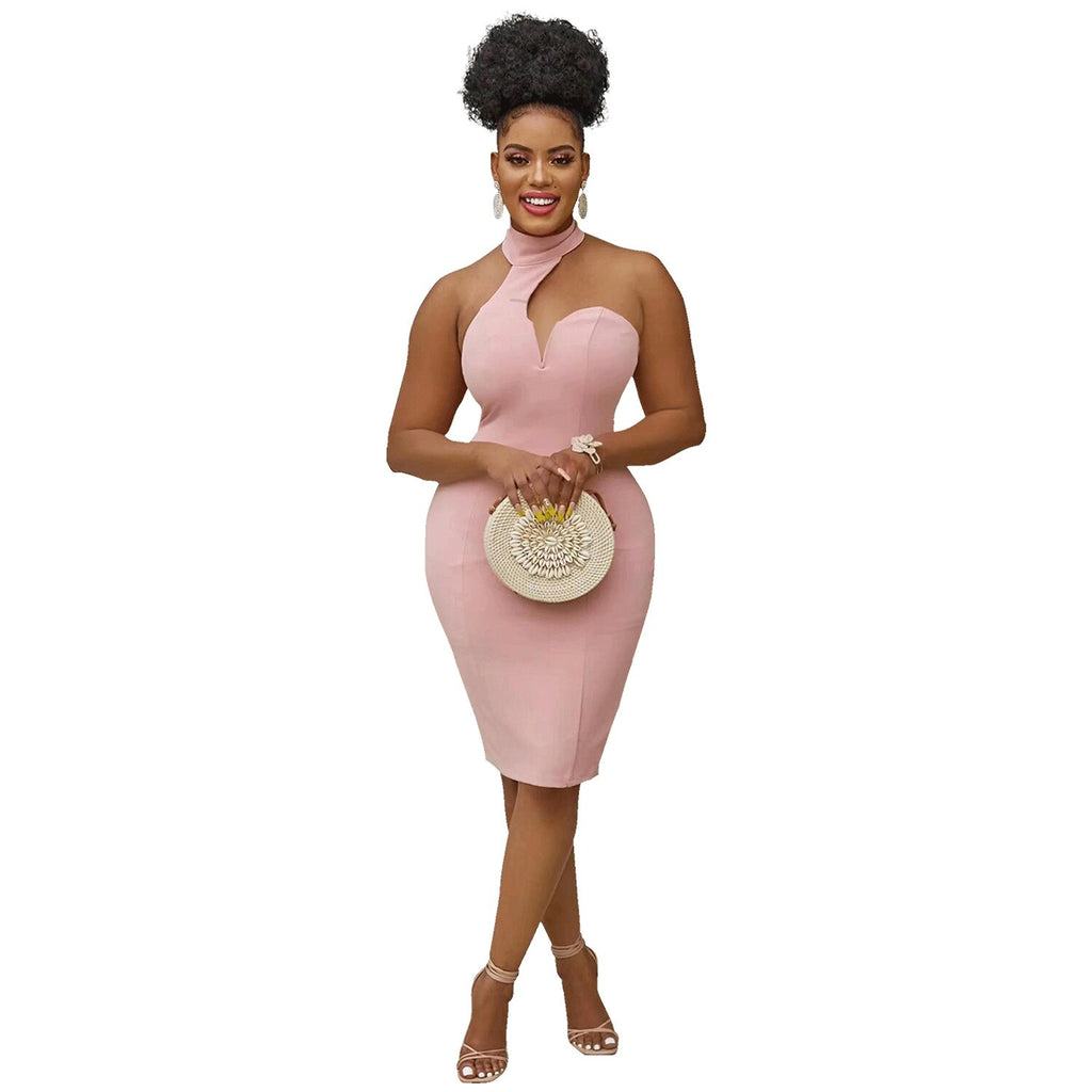 Halter Neck Pencil Dress