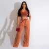 Wide Leg Pants Set