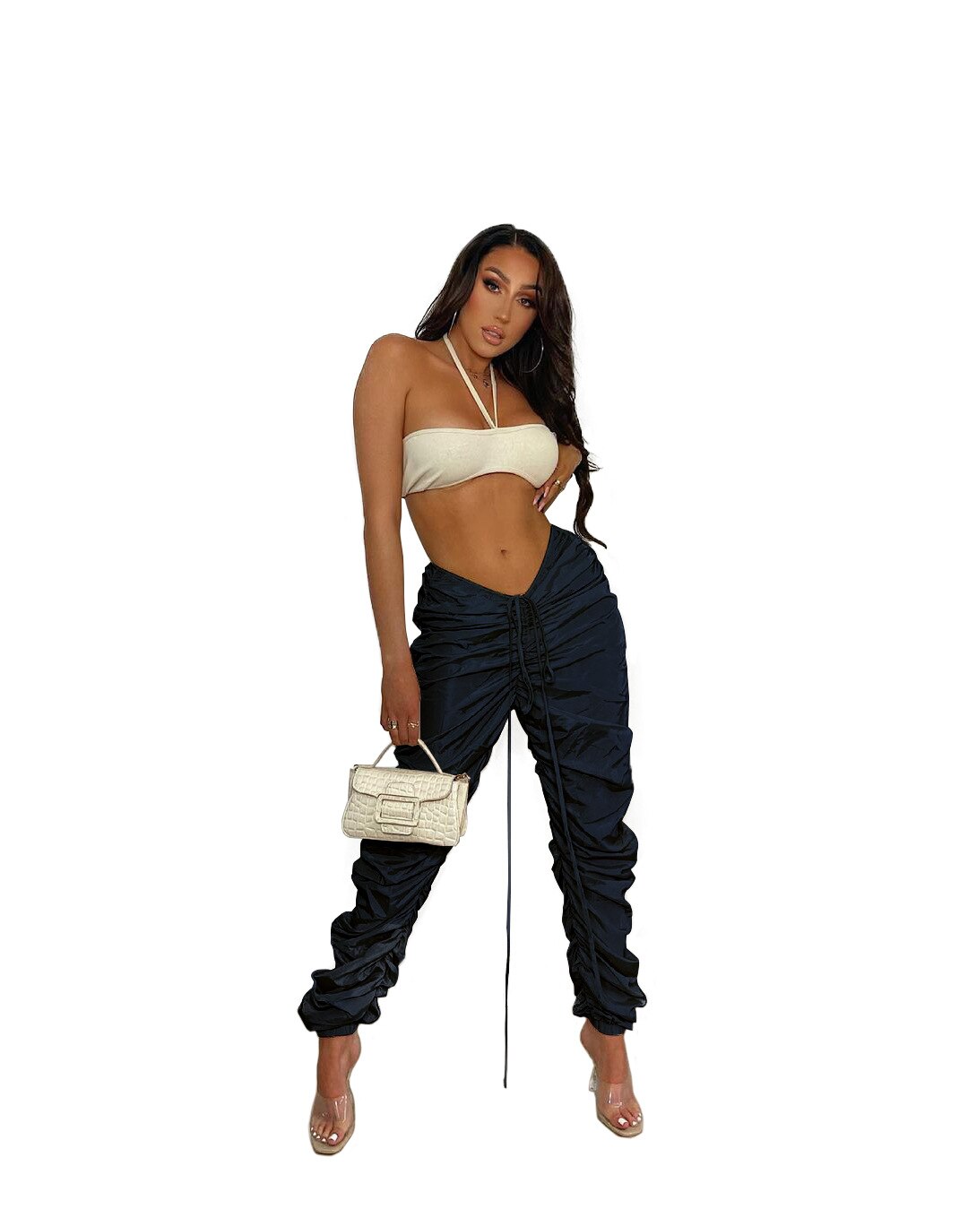 Drawstring Waist Pants