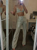 Glitter Silver Pants Set