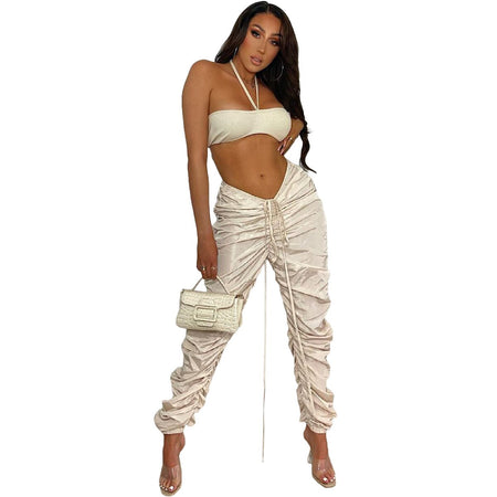 Drawstring Waist Pants