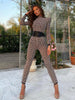 Knitted High-Waist Jumpsuit